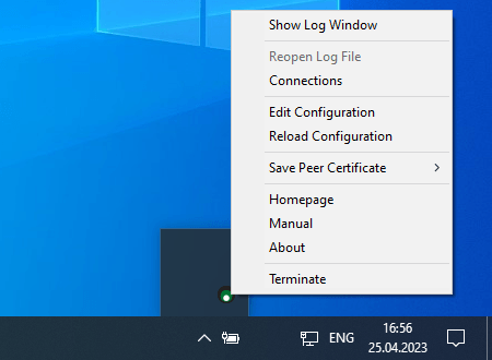 Select Edit Configuration in drop-down menu